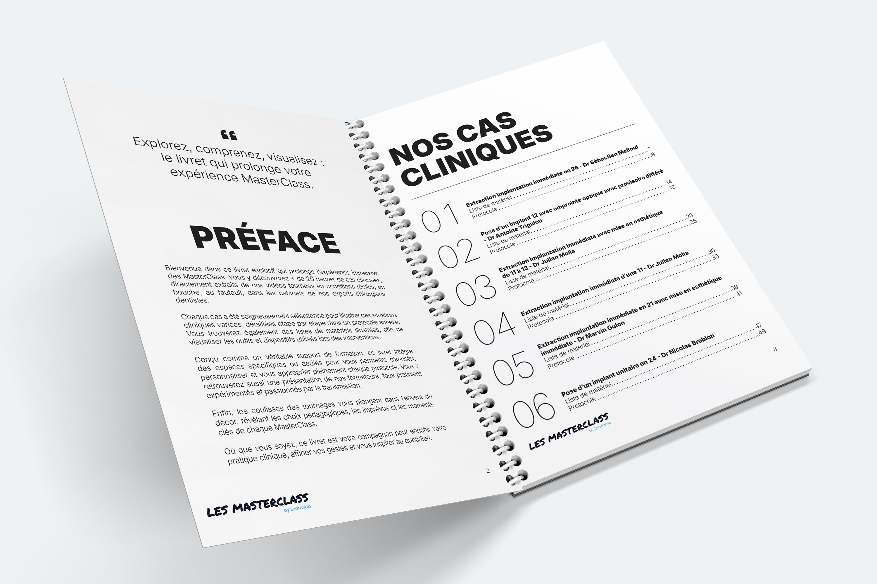 Livret de la MasterClass Implantologie & Chirurgie pré-implantaire - Saison 3