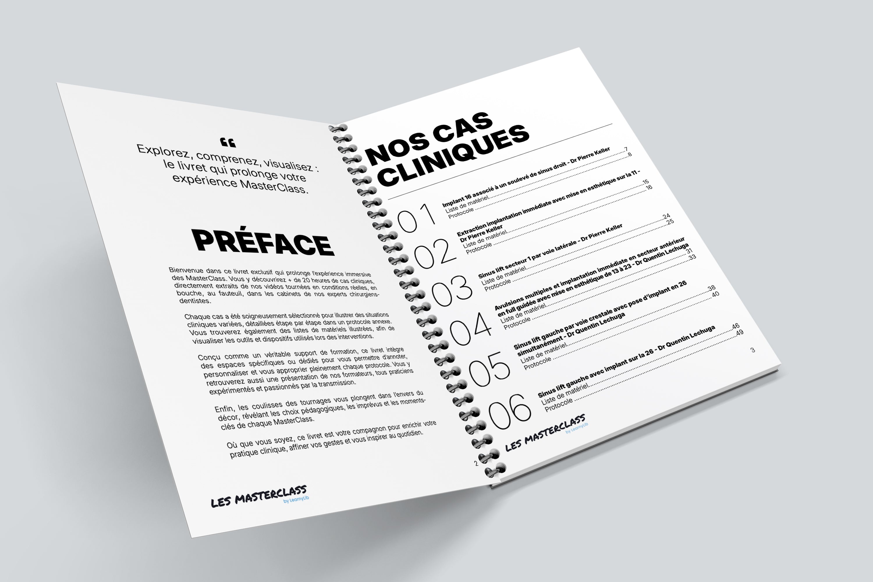 Livret de la MasterClass Implantologie & Chirurgie pré-implantaire - Saison 1