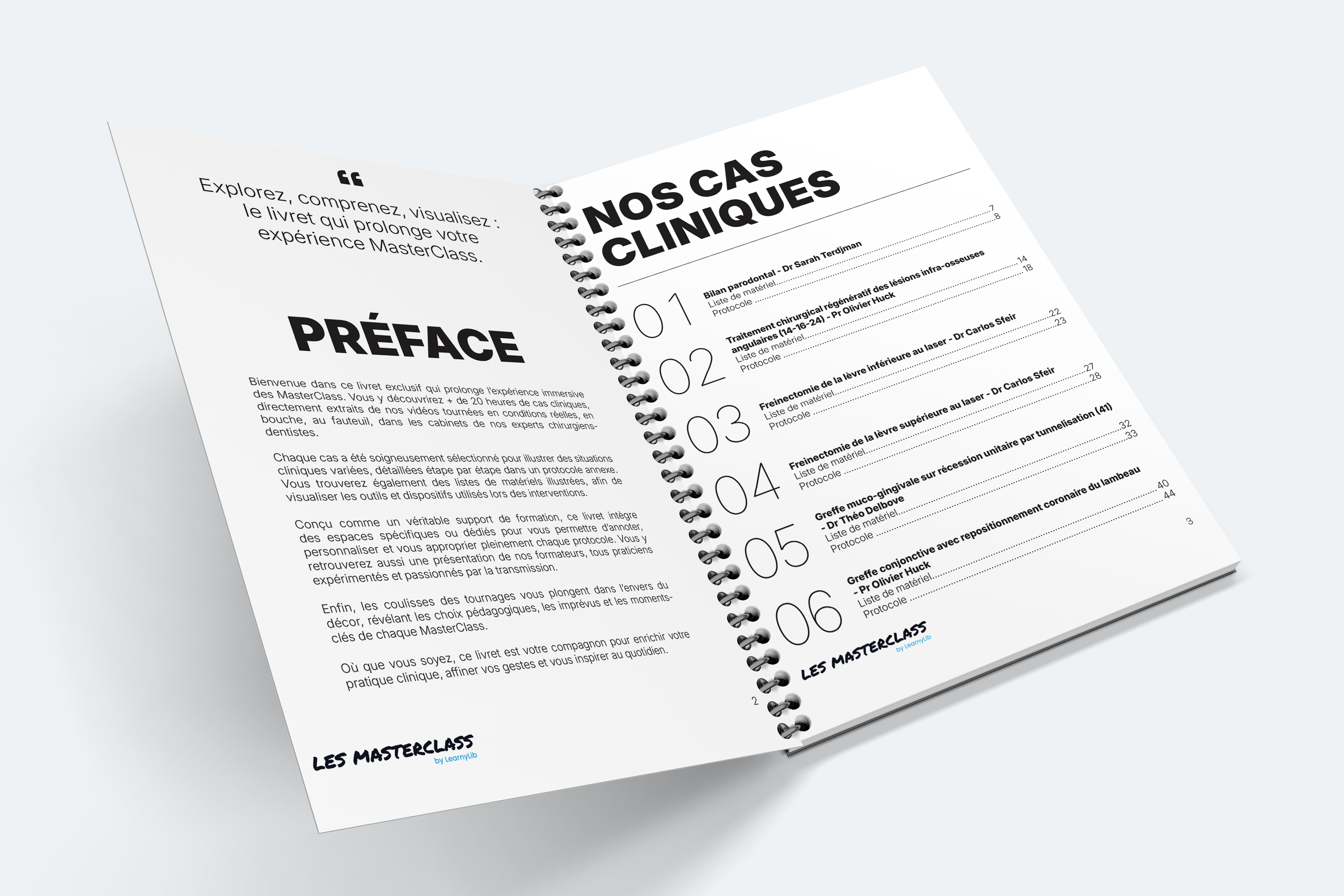 Livret de la MasterClass Parodontie & Chirurgie muco-gingivale - Saison 1