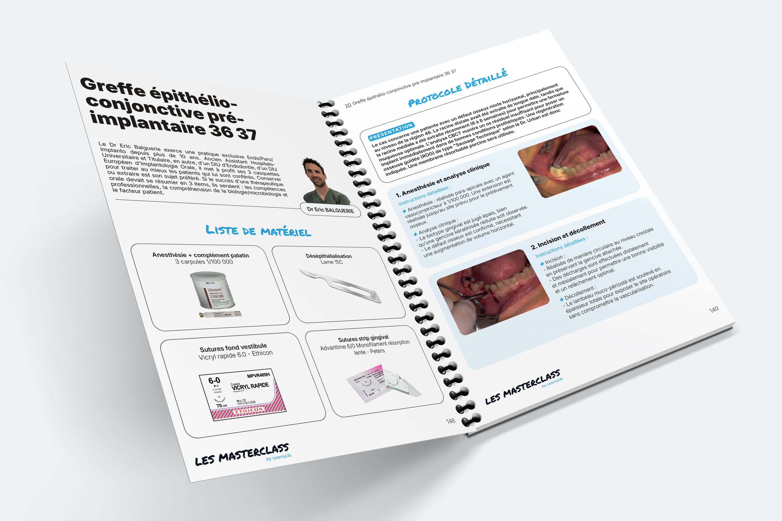 Livret de la MasterClass Parodontie & Chirurgie muco-gingivale - Saison 1