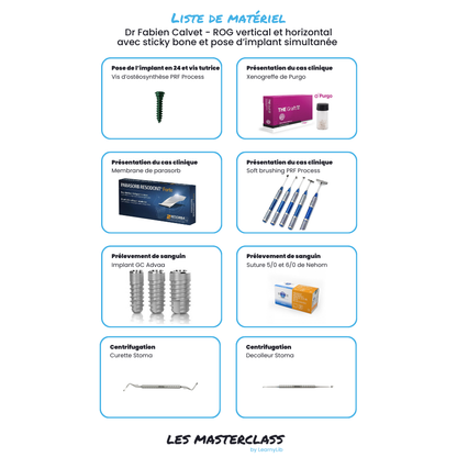 Implantologie et chirurgie pré-implantaire - Saison 1