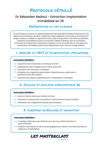 Implantologie & Chirurgie pré-implantaire - Saison 3